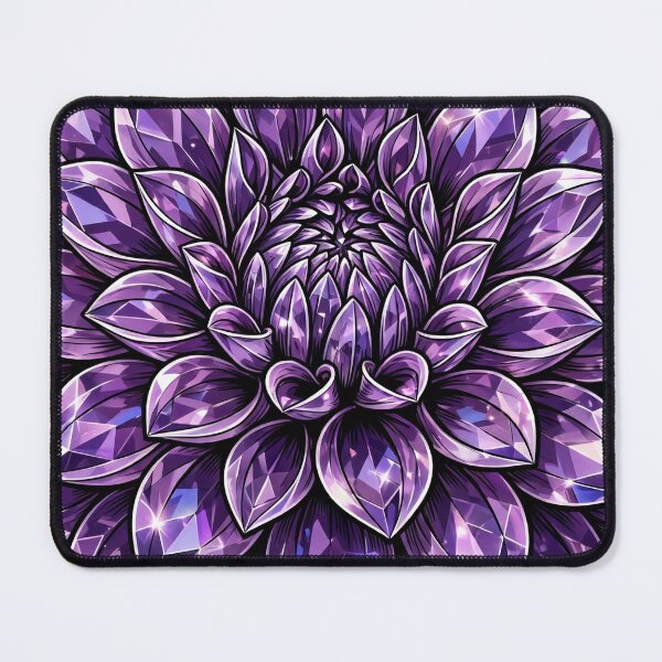 Item preview, Dahlia Crystal Sticker - Amethyst Purple Diamond Dahlia designed and sold by FineLineBotanical .