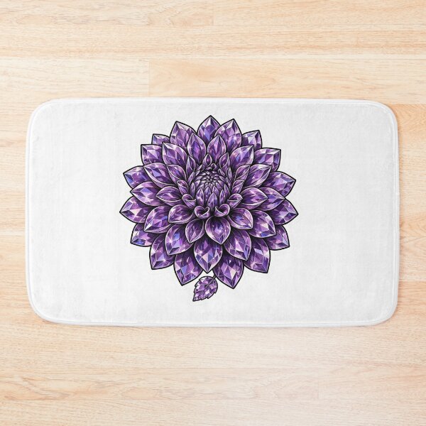 Item preview, Dahlia Crystal Sticker - Amethyst Purple Diamond Dahlia designed and sold by Crystal Critters .