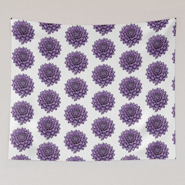 Item preview, Dahlia Crystal Sticker - Amethyst Purple Diamond Dahlia designed and sold by Crystal Critters .