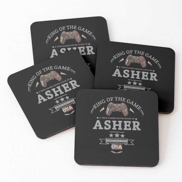 Item preview, Name Of Asher With Game Controller For Gamers Fans. designed and sold by KIDS FASHION.