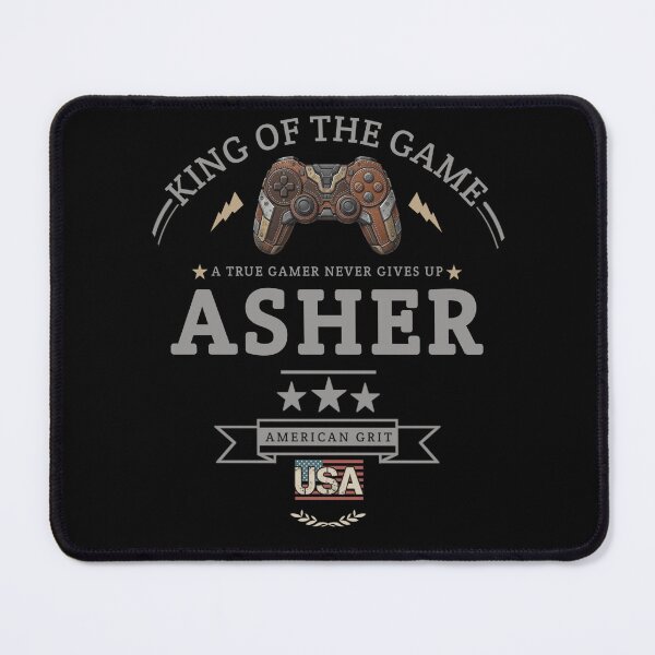 Item preview, Name Of Asher With Game Controller For Gamers Fans. designed and sold by KIDS FASHION.