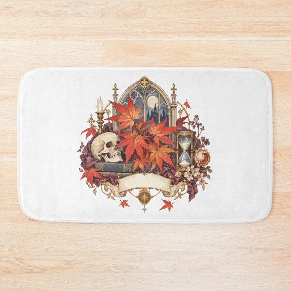 Item preview, Gothic Autumn Leaves Hourglass Illustration designed and sold by medicalkinoko.