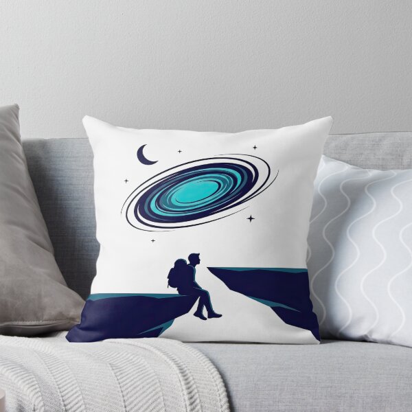 Item preview, Solitary Traveler Gazing at Spiral Cosmic Galaxy designed and sold by Rahat3344.