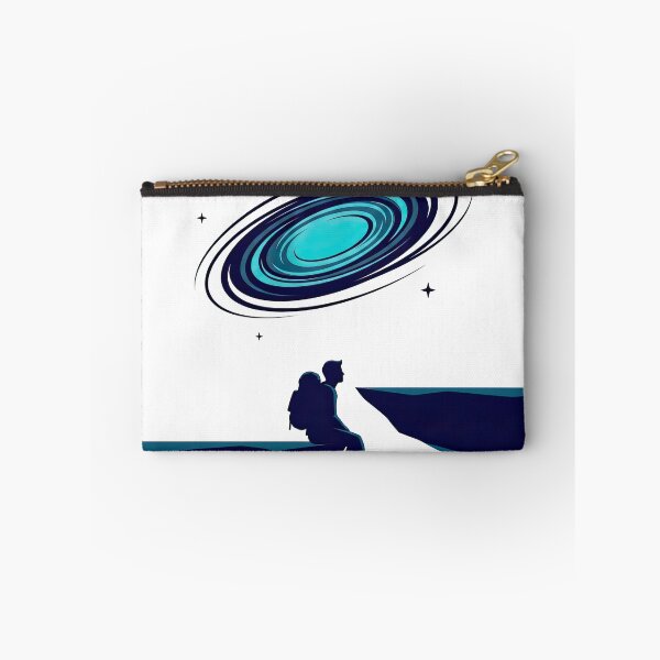 Item preview, Solitary Traveler Gazing at Spiral Cosmic Galaxy designed and sold by Rahat3344.