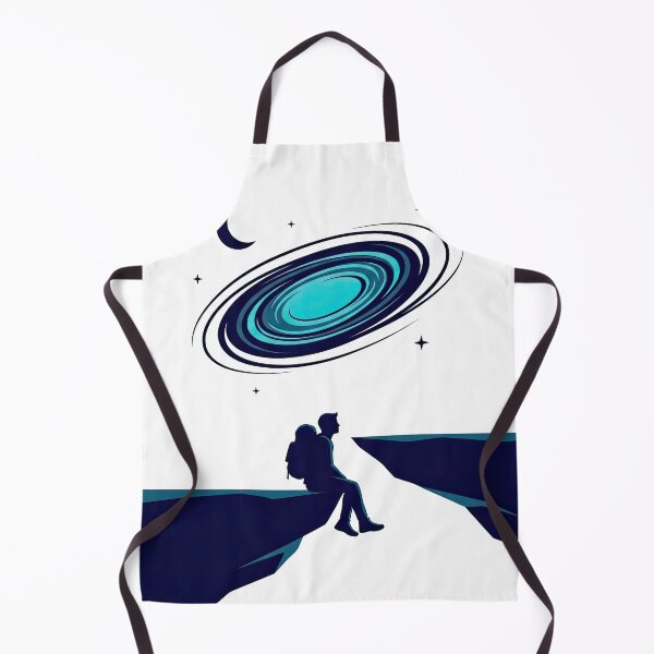 Item preview, Solitary Traveler Gazing at Spiral Cosmic Galaxy designed and sold by Rahat3344.
