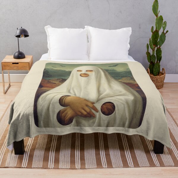 Item preview, Ghost Mona Lisa - Funny Halloween Art Parody designed and sold by EunsooLee.