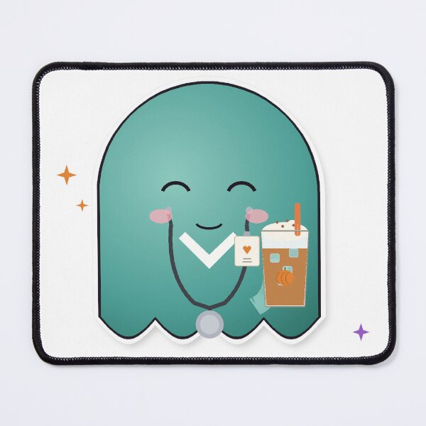 Item preview, Nurse Ghost Sticker | Pumpkin Spice Latte Halloween Vinyl Decal designed and sold by mryan78.