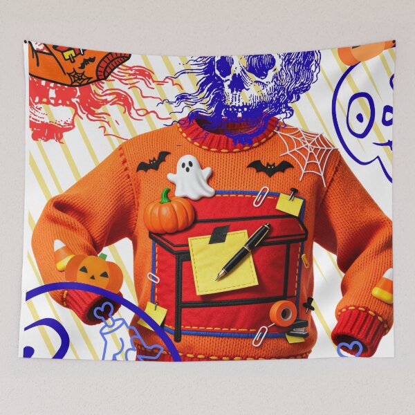 Item preview, 'Profit Before Panic' Halloween Office Swag :: Haunted Workplace designed and sold by Communication Optimists.