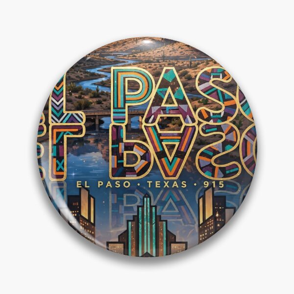 Item preview, EL PASO TEXAS 915 • GOLDEN SUNSET EMBLEM • LUGO SUNSET VISIONS designed and sold by Lugo Sunset Visions.