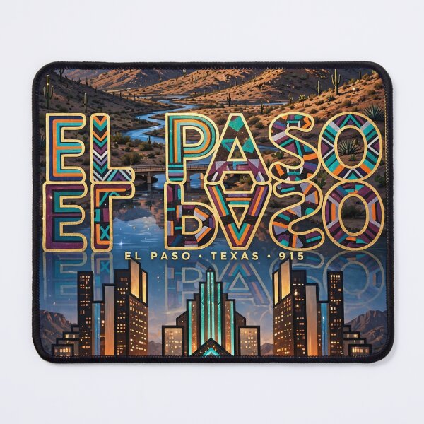 Item preview, EL PASO TEXAS 915 • GOLDEN SUNSET EMBLEM • LUGO SUNSET VISIONS designed and sold by Lugo Sunset Visions.