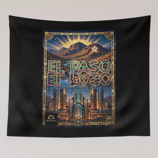 Item preview, EL PASO TEXAS 915 • GOLDEN SUNSET EMBLEM • LUGO SUNSET VISIONS designed and sold by Lugo Sunset Visions.