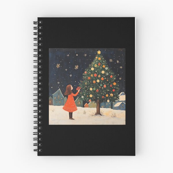 Item preview, Nostalgic Christmas Tree – Magical Winter Village designed and sold by MyMerryMary.