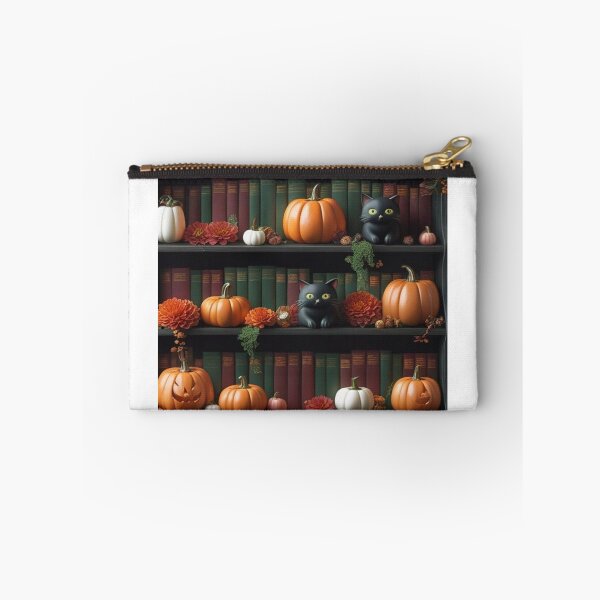 Item preview, Cute Ghost Halloween Bookshelf Black Cat  designed and sold by BriSher.