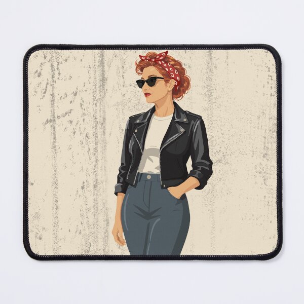 Item preview, Rockabilly Woman Art – Retro 1950s Greaser Style designed and sold by OddlyEnoughArt.