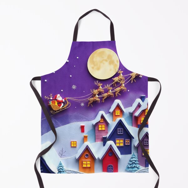 Item preview, Magical Christmas Village with Santa and Reindeer designed and sold by LavIsInTheAir.
