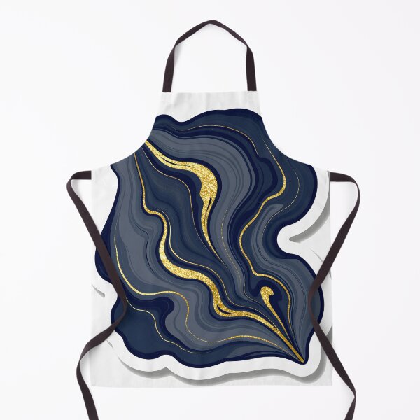 Item preview, Luxury Navy and Gold Marble Art designed and sold by chill-a-lot.