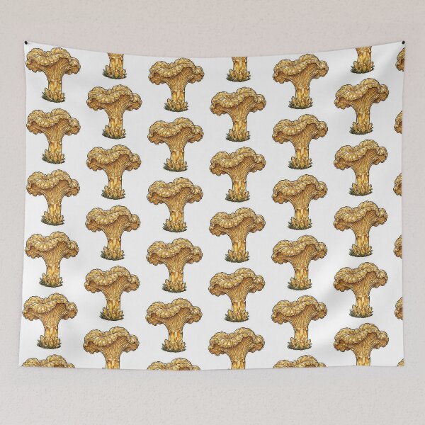 Item preview, Chanterelle Crystal Sticker - Golden Citrine Mushroom Diamond designed and sold by Crystal Critters .