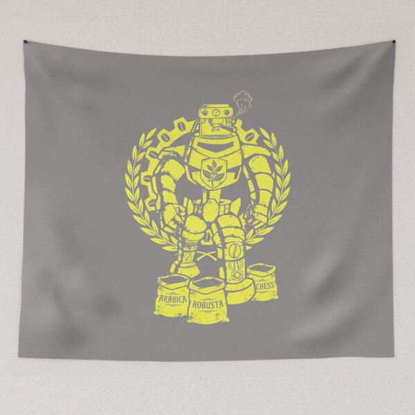 Item preview, Distressed Yellow Mech Suit Graphic Tee-3 designed and sold by ThomCotter.