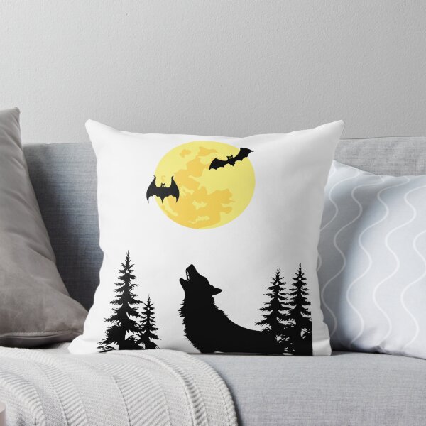 Aperçu de l'œuvre Loup hurlant à la pleine lune créée et vendue par Mitti Di Khushboo.