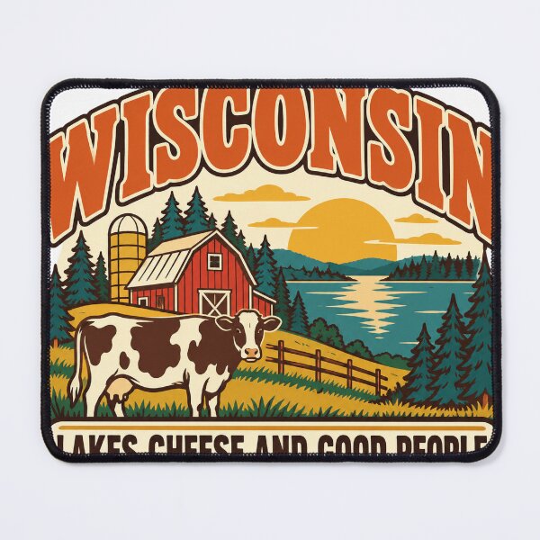 Item preview, Wisconsin Gift - Lakes Cheese And Good People designed and sold by RedRubyBubble.