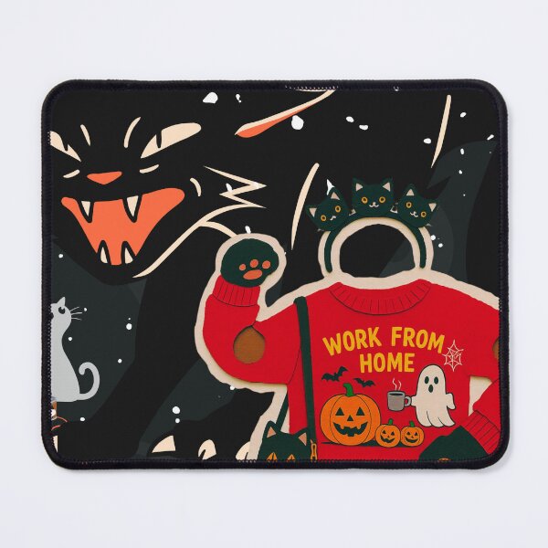 Item preview, 'Profit Before Panic' Halloween Office Swag :: Black Cat Balance Sheet Banshee designed and sold by Communication Optimists.