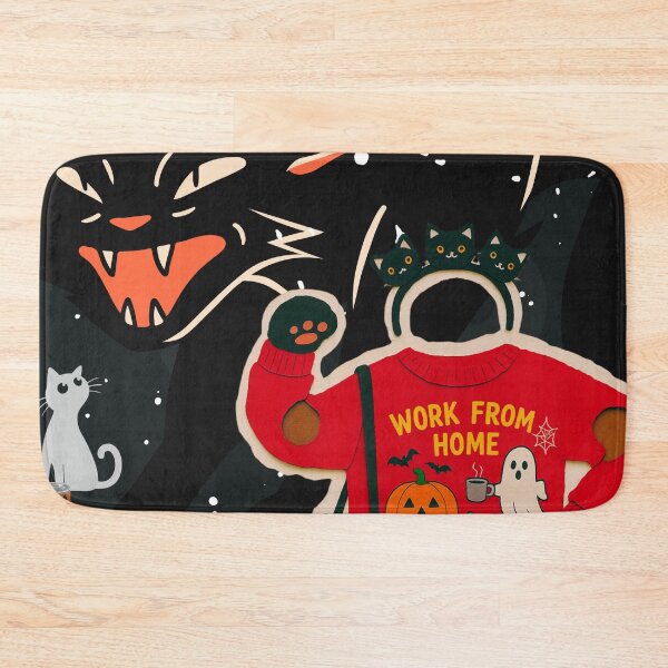 Item preview, 'Profit Before Panic' Halloween Office Swag :: Black Cat Balance Sheet Banshee designed and sold by Communication Optimists.