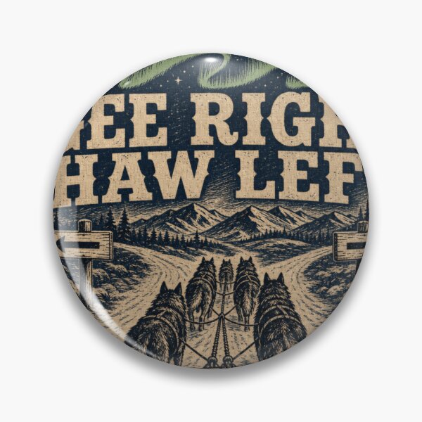 Item preview, Gee Right Haw Left Mushing Commands Sled Dog Race Bib designed and sold by BoosterShop.