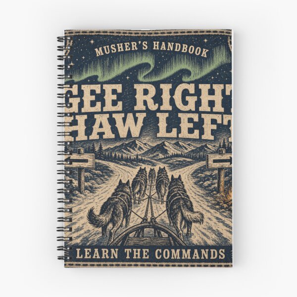 Item preview, Gee Right Haw Left Mushing Commands Sled Dog Race Bib designed and sold by BoosterShop.