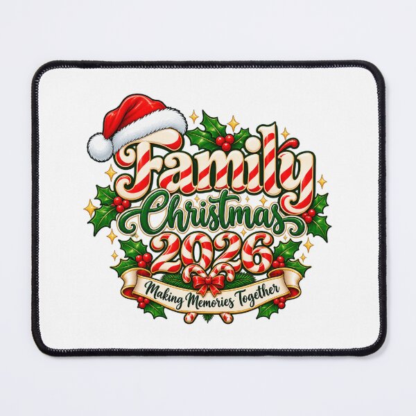 Item preview, Family Christmas 2026 Candy Cane Lettering designed and sold by skyartdesign.