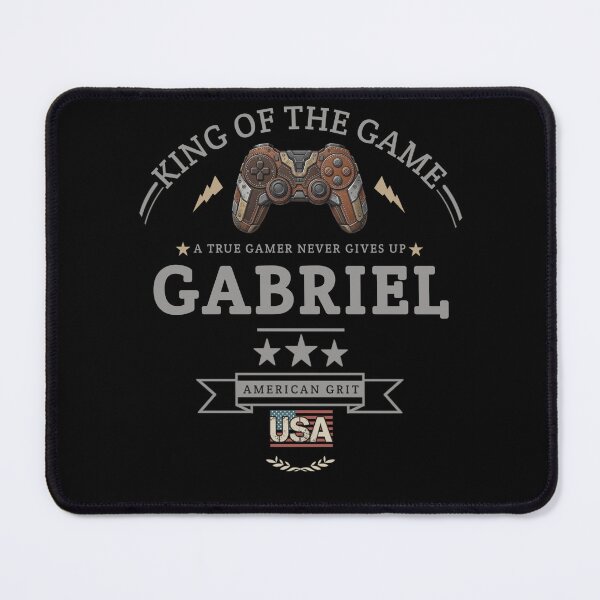 Item preview, Name Of Gabriel With Game Controller For Gamers Fans. designed and sold by KIDS FASHION.