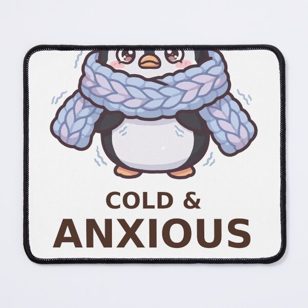 Item preview, Cold and Anxious - Kawaii Penguin designed and sold by Visual Dept..