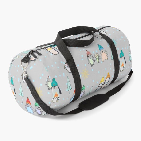 Item preview, Cute penguins hand drawn in watercolor and ink (gray) designed and sold by Boy and Belugee Studio.