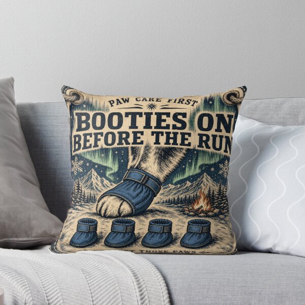 Item preview, Booties On Before The Run Sled Dog Paw Care Race Bib designed and sold by BoosterShop.
