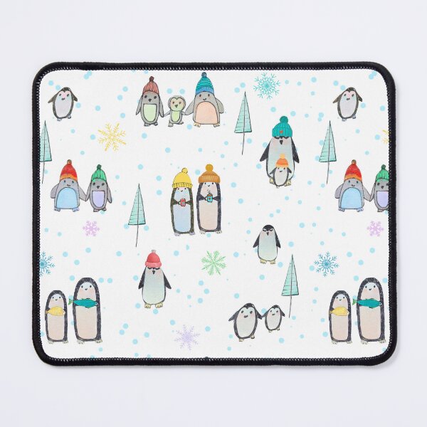 Item preview, Cute penguins hand drawn in watercolor and ink designed and sold by Boy and Belugee Studio.