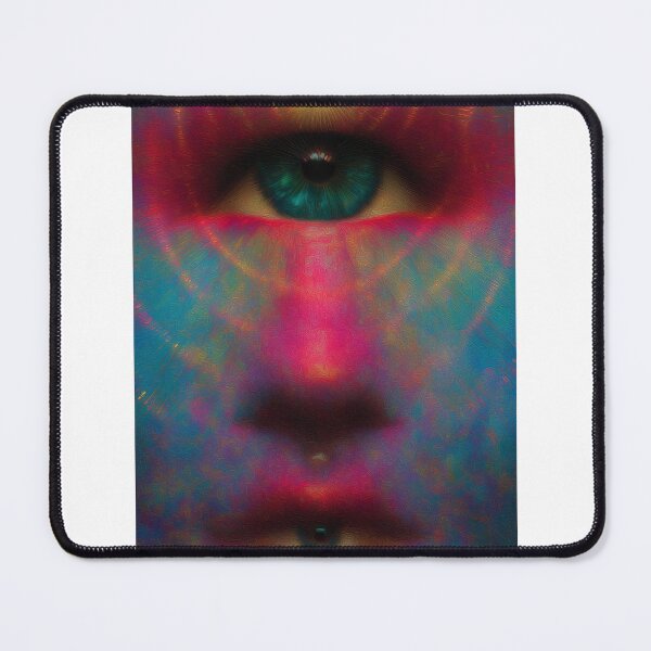 Item preview, The Sunburst Eye Above A Painted Face designed and sold by MongLongStudio.