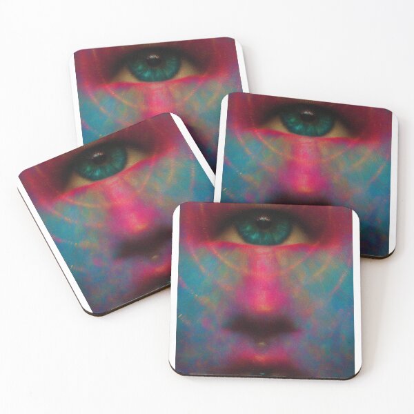 Item preview, The Sunburst Eye Above A Painted Face designed and sold by MongLongStudio.