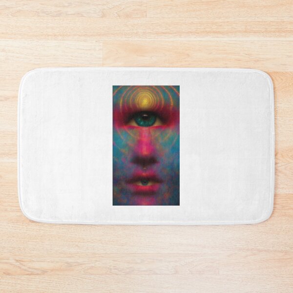 Item preview, The Sunburst Eye Above A Painted Face designed and sold by MongLongStudio.