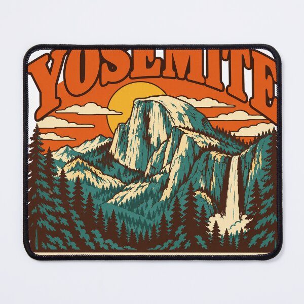Item preview, Yosemite National Park Gift - Retro Yosemite Souvenir designed and sold by RedRubyBubble.