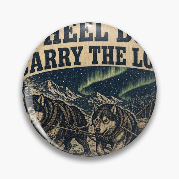 Item preview, Wheel Dogs Carry The Load Strong Sled Dog Team Race Bib designed and sold by BoosterShop.