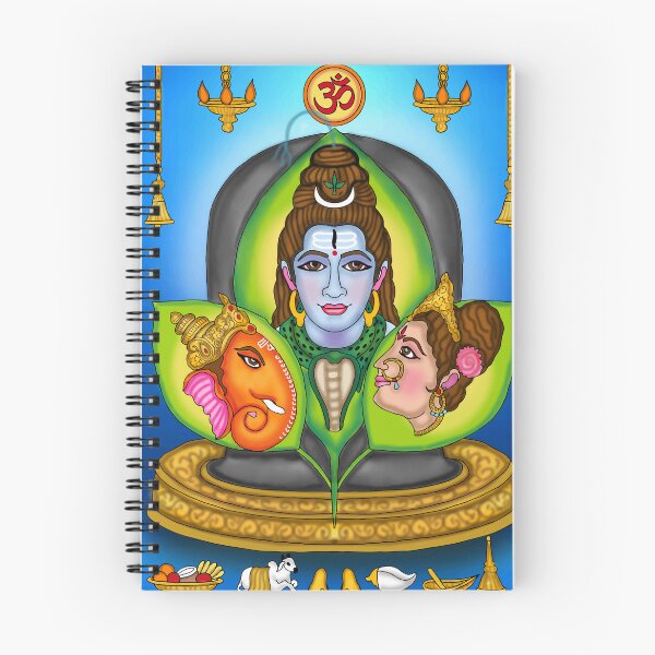 Item preview, Lord Shiva Family Digital Drawing | Hindu Deities Family Artwork designed and sold by Harshit_Digital_Arts.