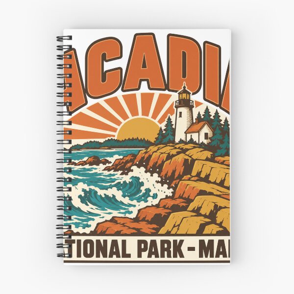 Item preview, Acadia National Park Gift - Retro Acadia Souvenir designed and sold by RedRubyBubble.