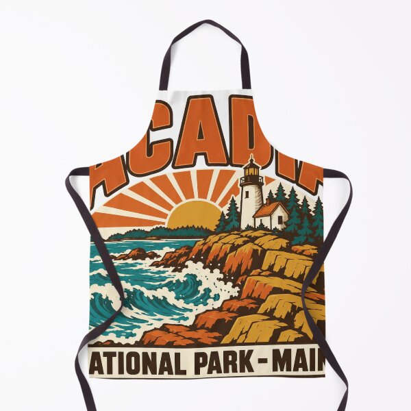 Item preview, Acadia National Park Gift - Retro Acadia Souvenir designed and sold by RedRubyBubble.