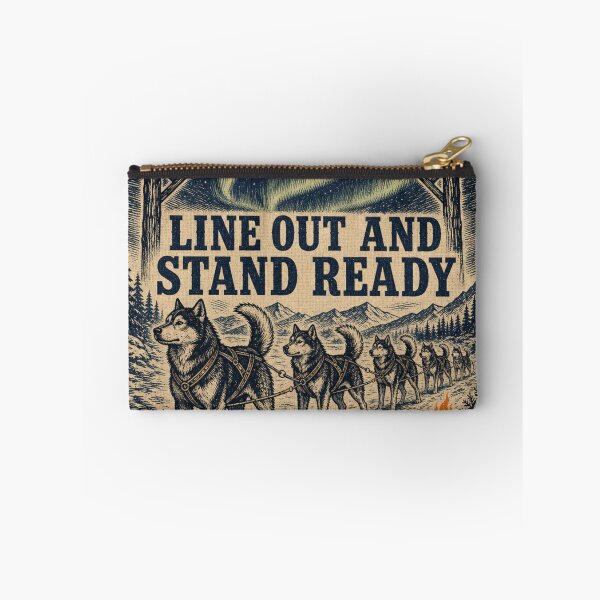 Item preview, Line Out And Stand Ready Sled Dog Race Start Gangline Bib designed and sold by BoosterShop.
