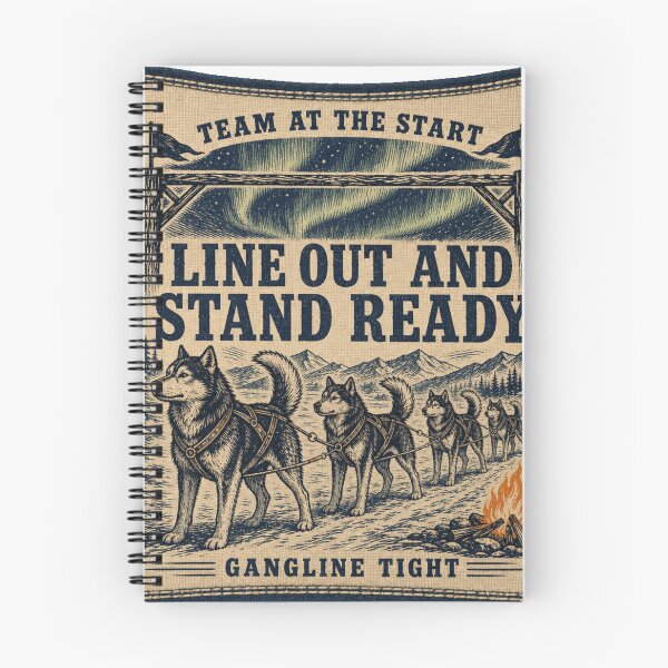 Item preview, Line Out And Stand Ready Sled Dog Race Start Gangline Bib designed and sold by BoosterShop.