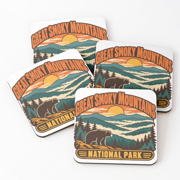 Item preview, Great Smoky Mountains National Park Gift - Retro Great Smoky Mountains Souvenir designed and sold by RedRubyBubble.