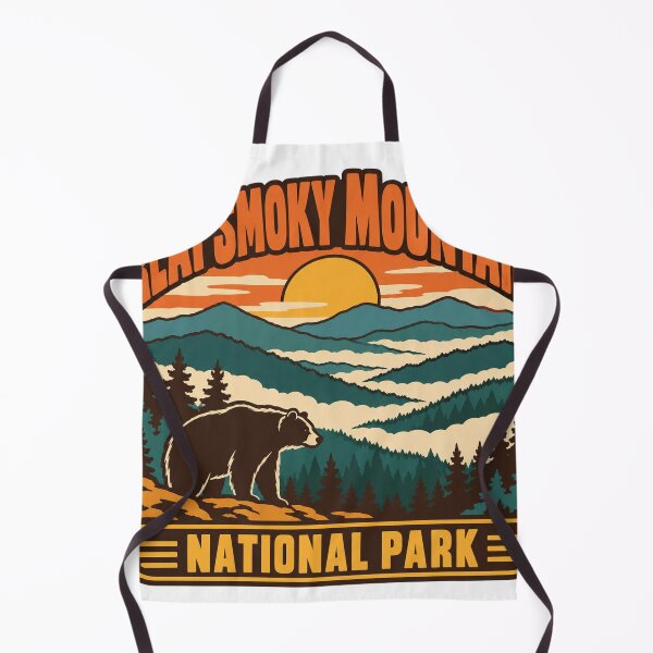 Item preview, Great Smoky Mountains National Park Gift - Retro Great Smoky Mountains Souvenir designed and sold by RedRubyBubble.