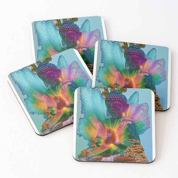 Item preview, Mushrooms Growing From A Rainbow Buddha designed and sold by MongLongStudio.