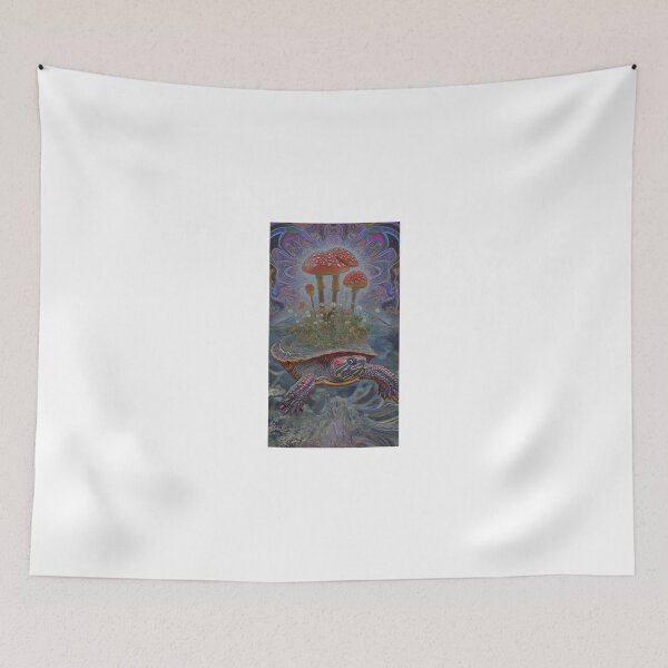 Item preview, The Turtle Carrying A Garden Of Mushrooms designed and sold by MongLongStudio.