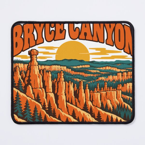 Item preview, Bryce Canyon National Park Gift - Retro Bryce Canyon Souvenir designed and sold by RedRubyBubble.