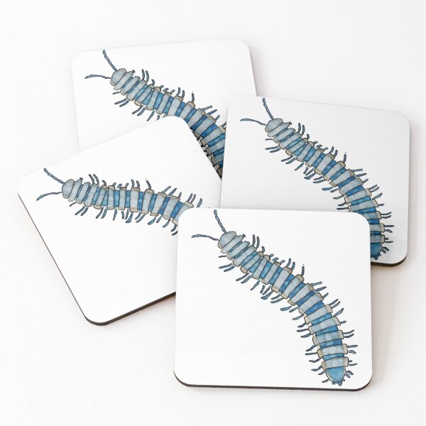 Item preview, Blue millipede designed and sold by JuliePassoko.